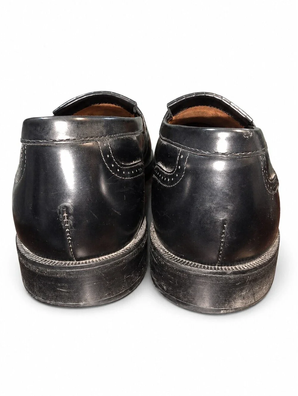 Bostonian Florentine Black Leather Tassel Loafer Men's Dress Shoes 8.5 M
